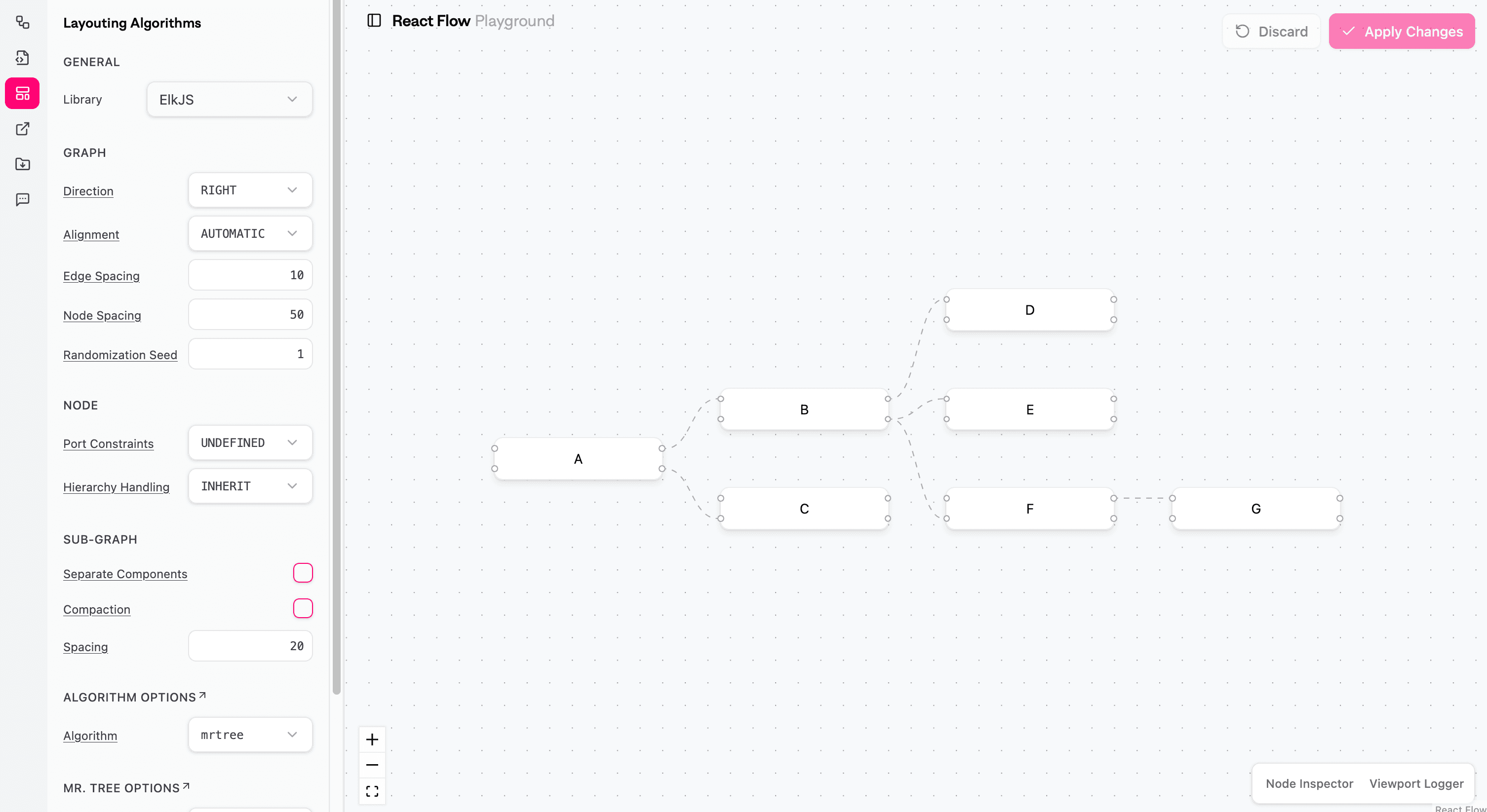 React Flow Playground screenshot